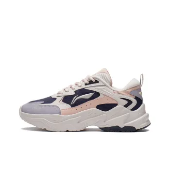 LiNing Stargazing Cushioning Rebound Low-Top Running Shoes Women's Pink Purple