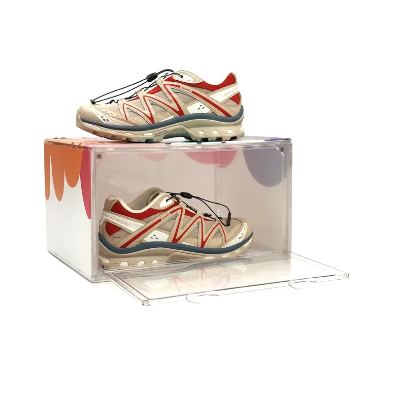 SALOMON XT Quest Cushioning Abrasion Resistant Breathable Low Top Casual Running Shoes Unisex Beige Umber-1