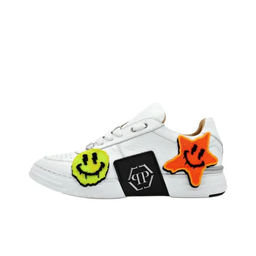 PHILIPP PLEIN Graffiti-embroidered Lace-up Sneakers