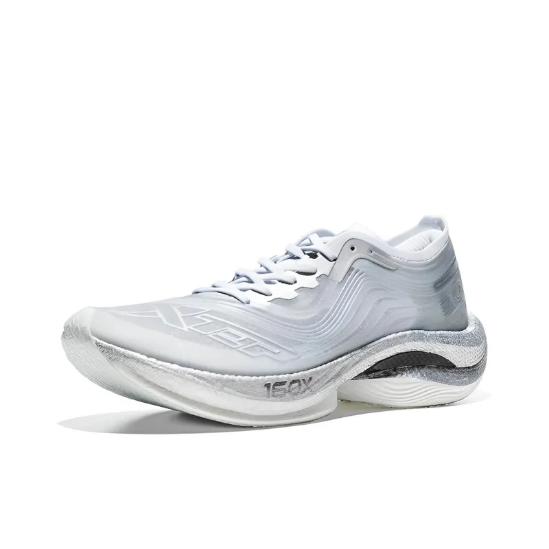 XTEP 160X 3.0 Shock Absorbers Slip Resistant Breathable Low Top Running Shoes Men's Silver Gray-2