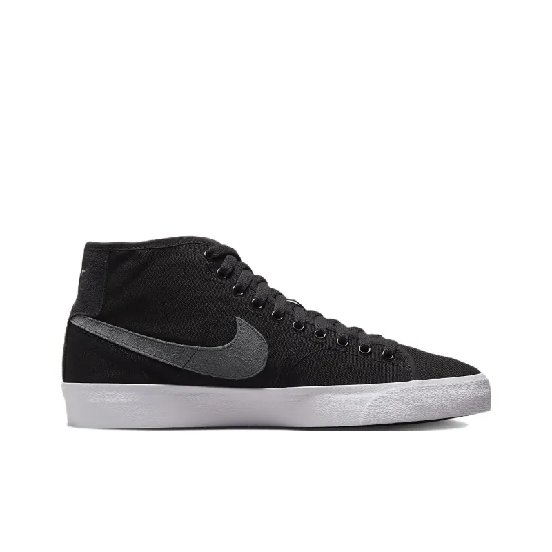 Nike Sb Blazer Court Mid Premium Black Anthracite-1