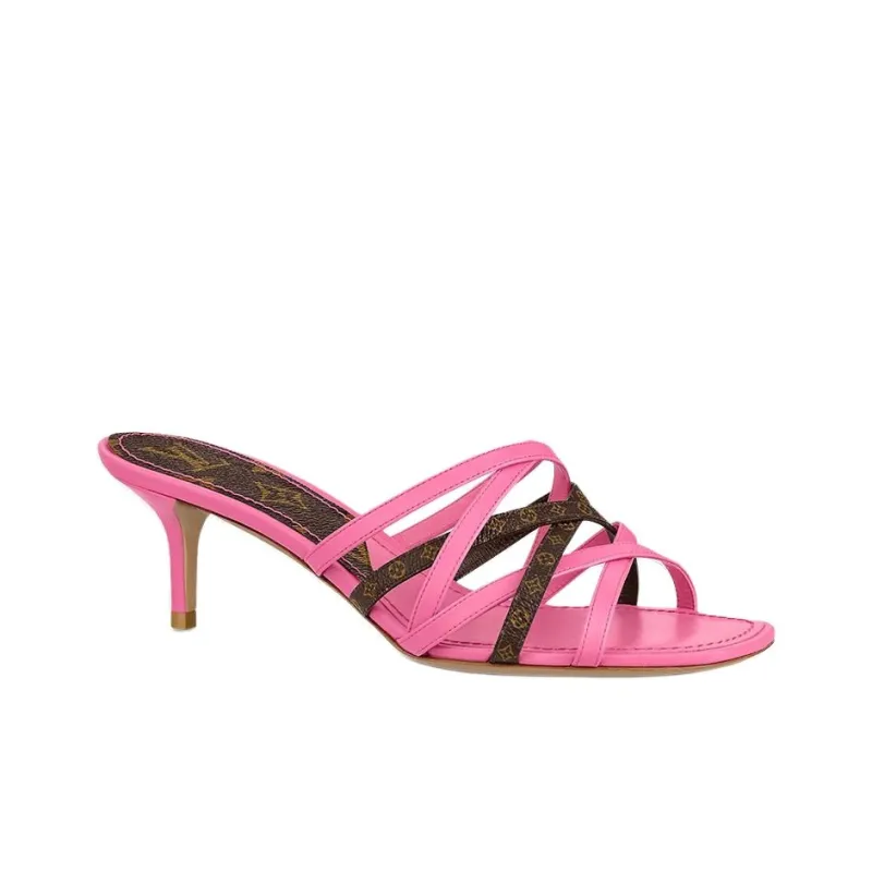 LOUIS VUITTON Revival Slide Slippers Women's Pink-1