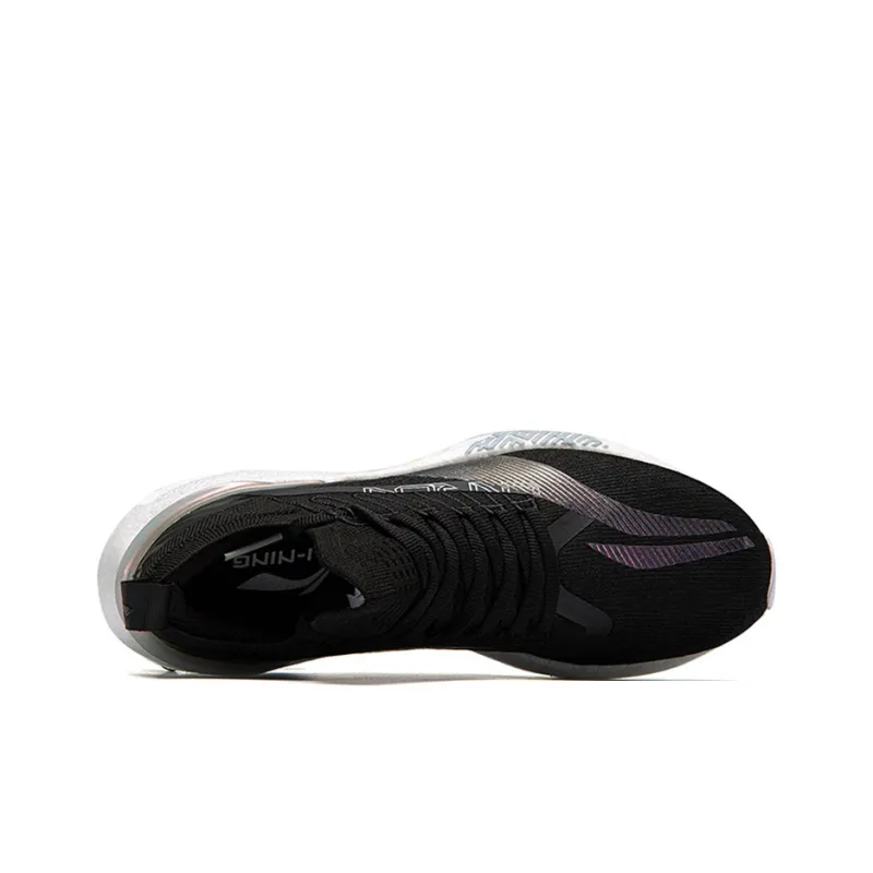LiNing Jueying 䨻 Slip Resistant Cushioning Low Top Running Shoes Men's Black-3