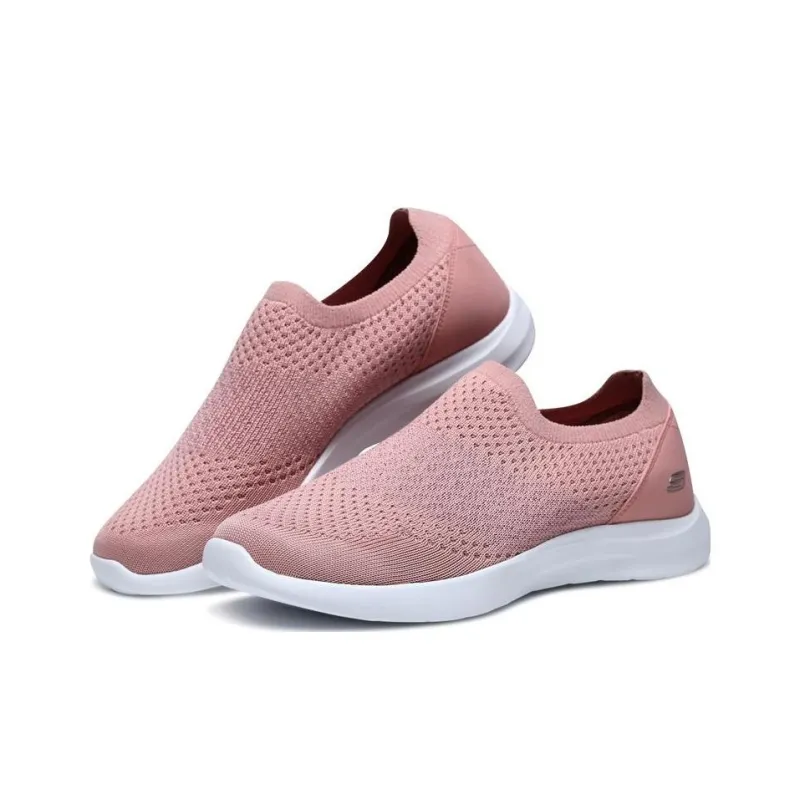 Skechers Studio Comfort Abrasion Resistant Breathable Rebound Low Top Sports Casual Shoes Women's Rose Red-2