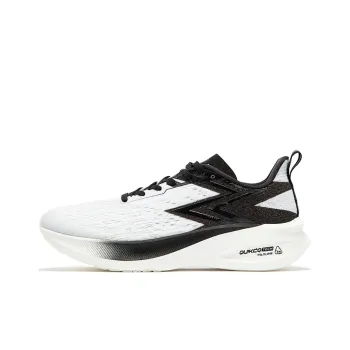 361° Flying ET Critical Point Cushioning Abrasion Resistant Breathable Low Top Running Shoes Unisex White Black