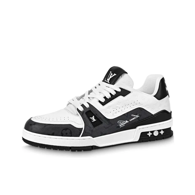 LOUIS VUITTON Lv Trainers 'White Black'-0