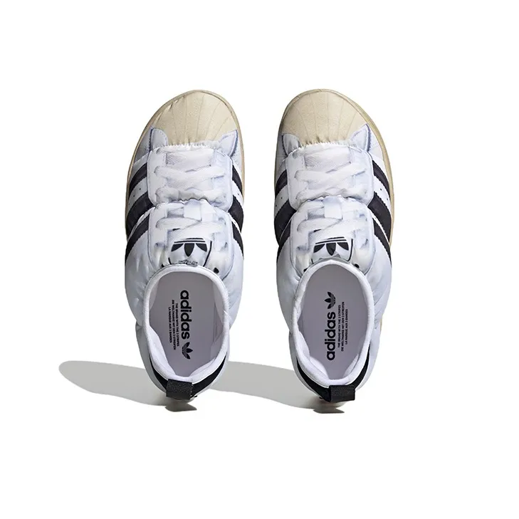 Adidas Puffylette Superstar White Black-4