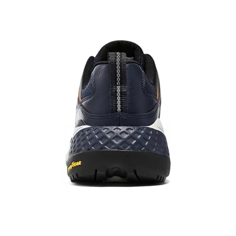 Skechers Glide Step Trail Anti Slip Wear Resistant Low Top Casual Shoes Men's Navy-3