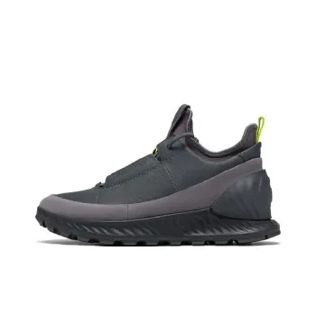 Ecco Breakthrough Slip Resistant Low Top Casual Shoes Men's Rock Purple Gray