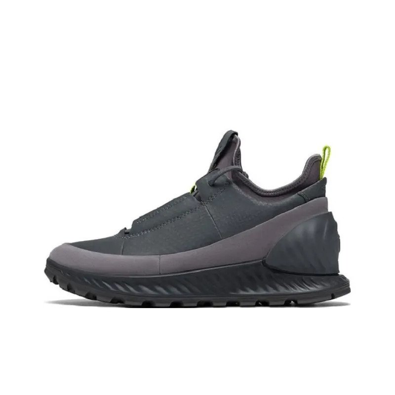 Ecco Breakthrough Slip Resistant Low Top Casual Shoes Men's Rock Purple Gray-0