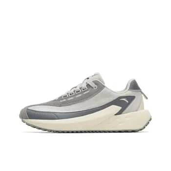 Anta Crystal Sugar 2 Wear Resistant Slip Resistant Low Top Running Shoes Women's Gray White