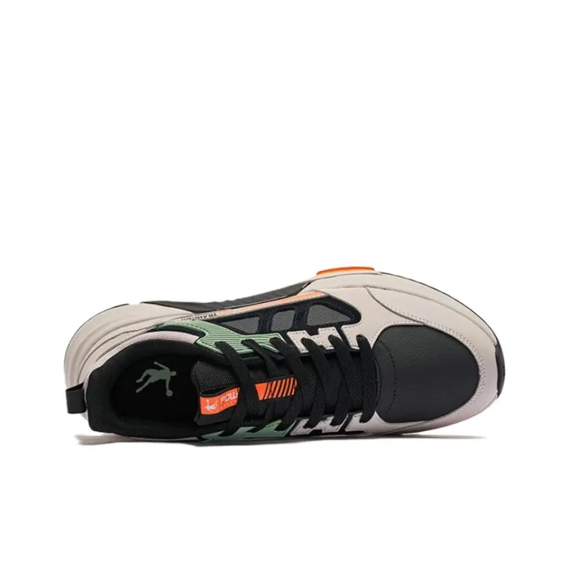 QIAODAN Gladiator 1.0 Low Top Running Shoes Men's Brown Green-2