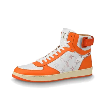 LOUIS VUITTON Rivoli High Top Stylish Skateboarding Shoes Men's Orange