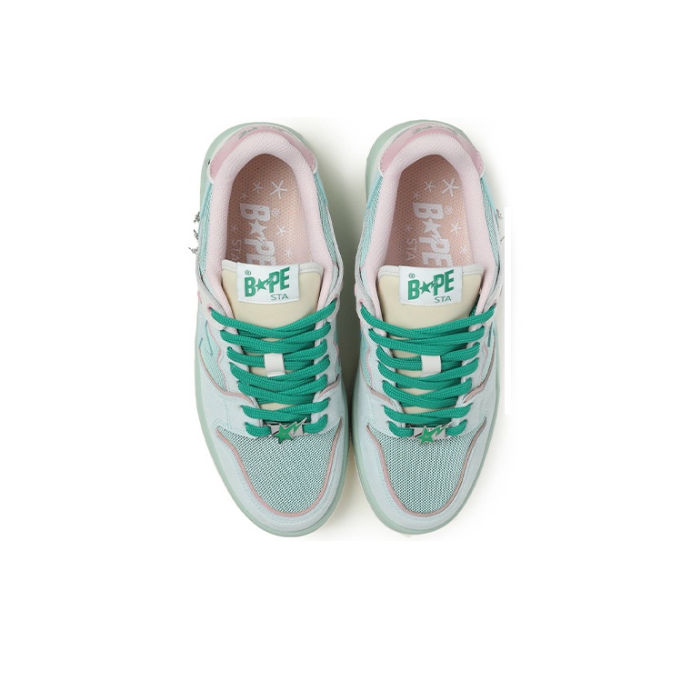 A BATHING APE Bape SK8 Sta BAPY Minty Green Women's - POIZON