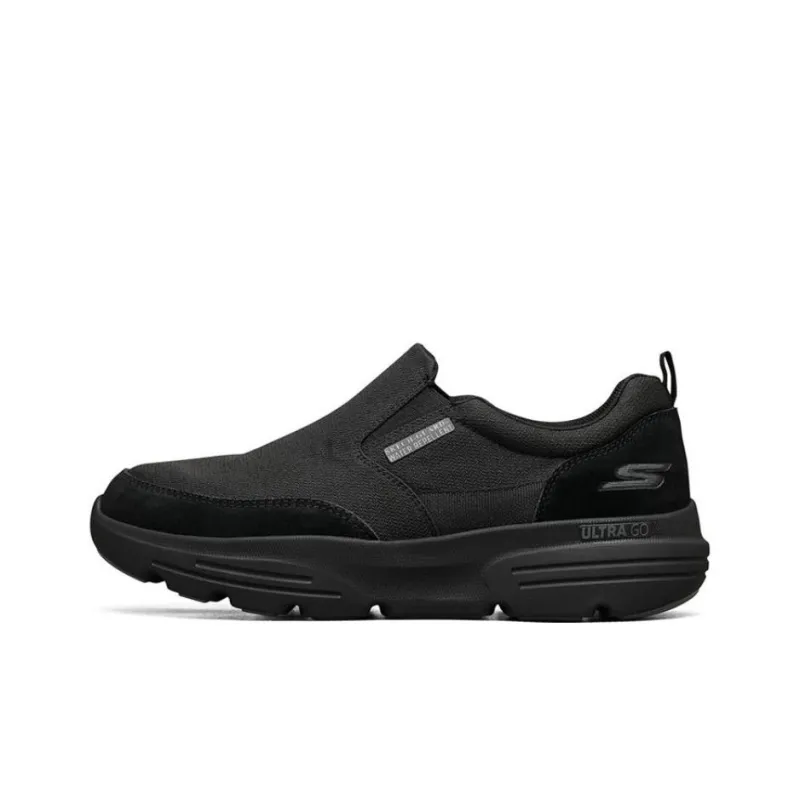 Skechers Go Walk Outdoor Relaxed Fit Cushioning Anti-Slip And Wear-Resistant Low-Top Sports Casual Shoes All Black-0
