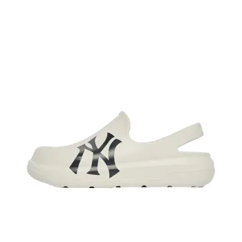 MLB Sandal Chunky Bouncer Rubber Sole Odor Resistant Slip Resistant Wrap toe Slippers Unisex White