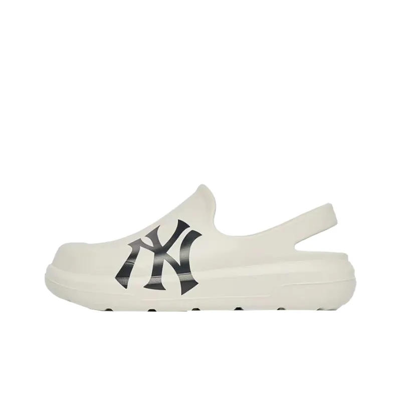 MLB Sandal Chunky Bouncer Rubber Sole Odor Resistant Slip Resistant Wrap toe Slippers Unisex White-0