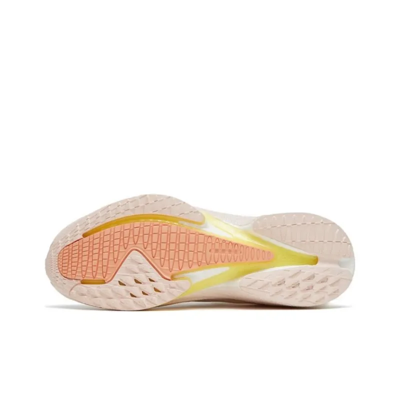 Anta MACH 3.0 Cushioning Anti Slip And Wear Resistant Low Top Running Shoes Women's White Pink-4