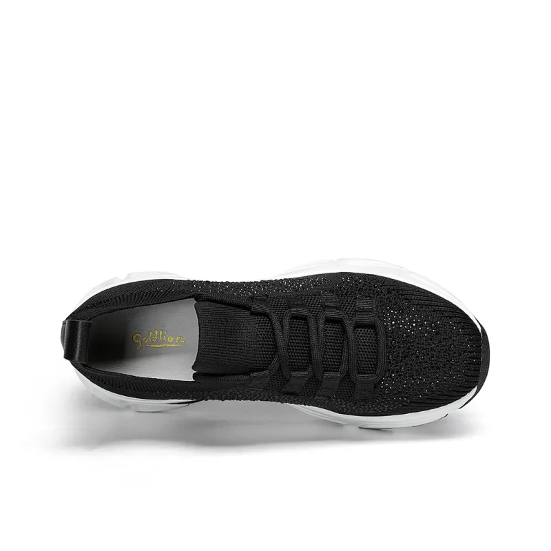 GOLDLION Breathable Lightweight Height Increasing Low Top Casual Shoes Women's-2