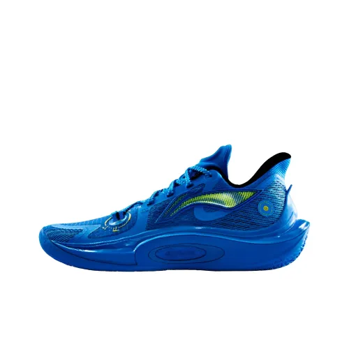LiNing SONIC 11 'Ice Fire' Cushioning Anti Slip And Wear Resistant Low Top Basketball Shoes Men's Blue
