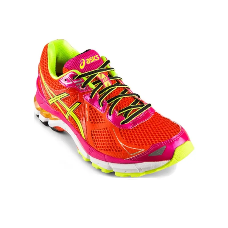 Asics GT-2000 3 Durable Breathable Low-Top Running Shoes Women's Flame Red-2