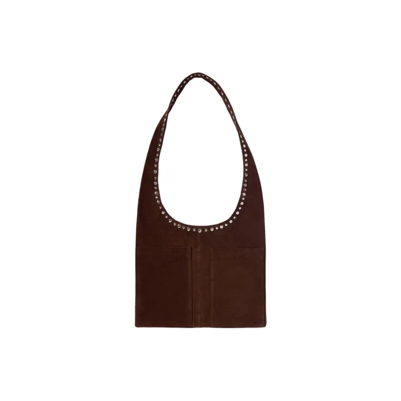 Gimaguas Suede Crossbody Bag Shoulder Bag Women's Brown-0