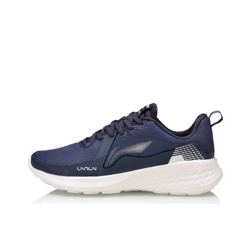 LiNing SOFT ELEMENT Lightweight Shock Absorbers Low Top Running Shoes Unisex Dark Blue-0