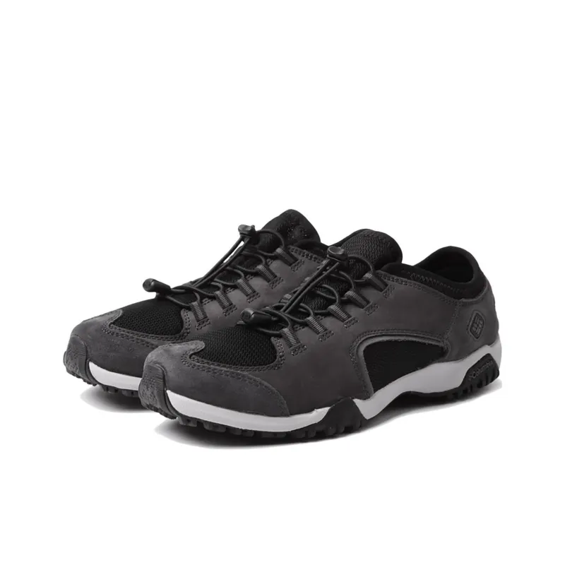 Columbia Cushioning Anti Slip Wear Resistant Breathability Low Top Outdoor Shoes Men's Black White-2