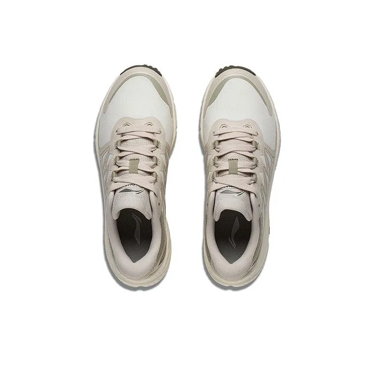 LiNing Yitai Lite Durable Breathable Low-Top Running Shoes Women's White Gray Green-2