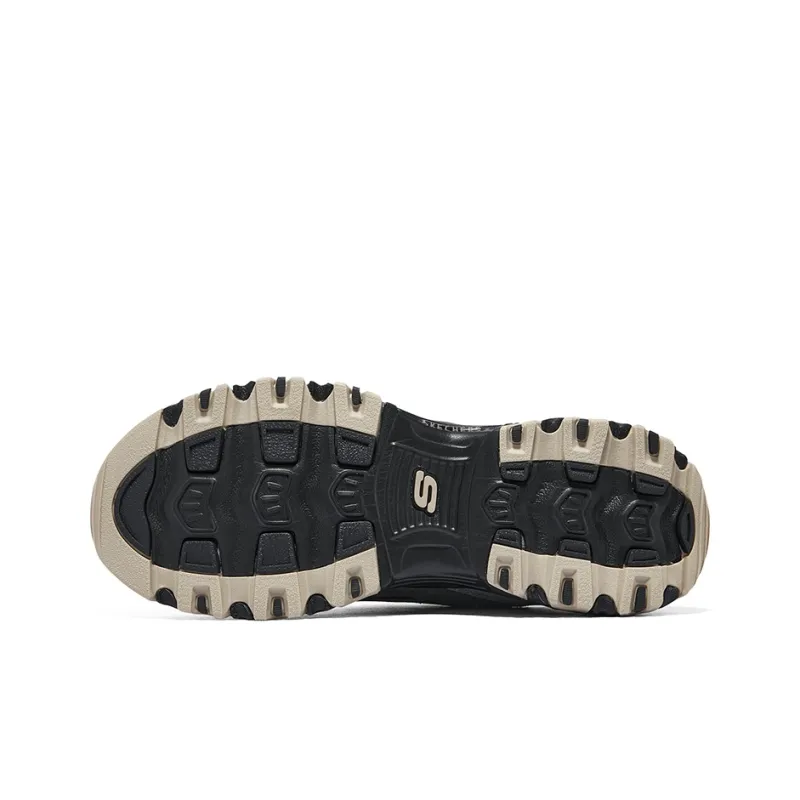 Skechers D'LITES 1.0 Anti Slip Wear Resistant Lightweight Breathable Low Top Chunky Sneakers Women's Black-5