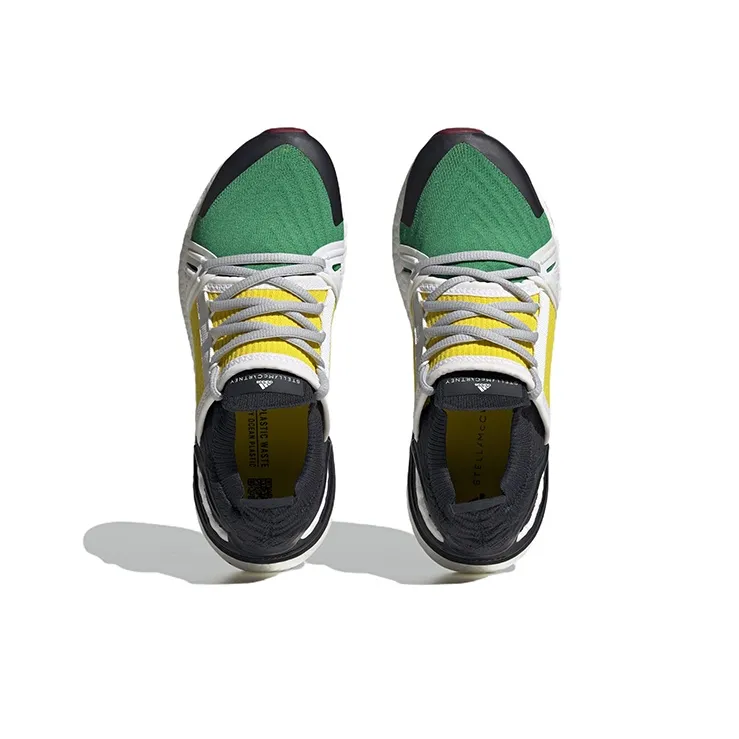 Adidas Ultra Boost 20 By Stella Mccartney Green Yellow Red Women's-4