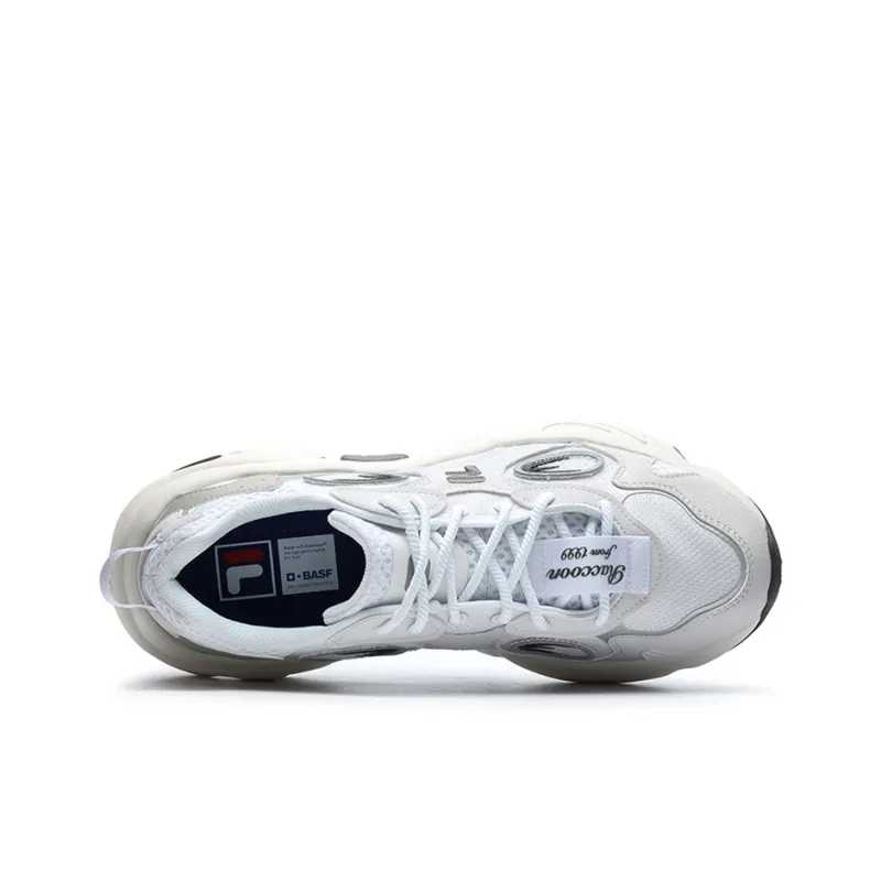FILA FUSION X Raccoon Sneakers 'White Grey'-2