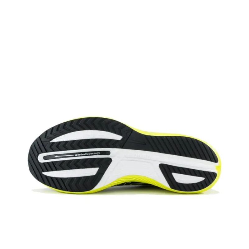 Saucony Slay Durable Breathable Low Top Carbon Plate Training Running Shoes Unisex Yellow Black-4