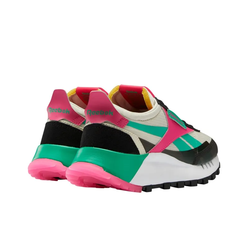 Reebok Classic Leather Legacy Cushioning Anti-Slip And Wear-Resistant Low-Top Casual Shoes Unisex White Black Green-3
