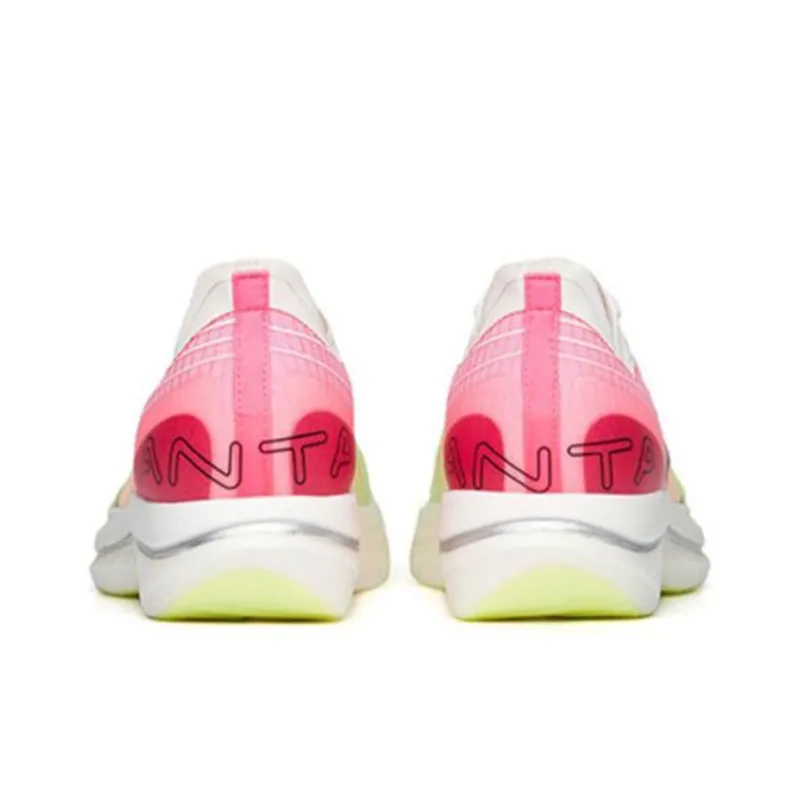 Anta C202 GT Cushioning Anti-Slip Wear-Resistant Breathable Lightweight Rebound Low-Top Running Shoes Women's Green Red-3