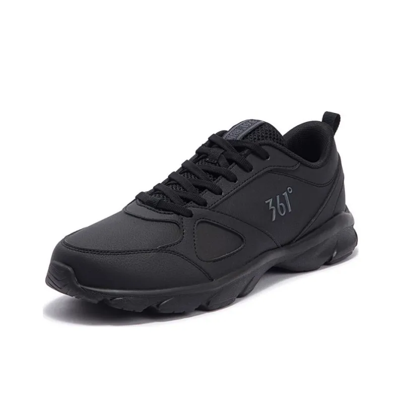 361° Wear-Resistant Low-Top Running Shoes Men's Black-1