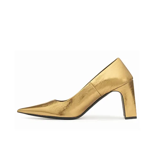 Balenciaga Blade High Heels Women's Gold