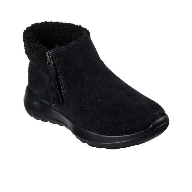 Skechers On The Go Ankle Boots Women's Mid Top Black-2