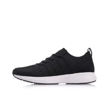 LiNing Speed Star Cushioning, Breathable, Lightweight Low Top Running Shoes Unisex Black White