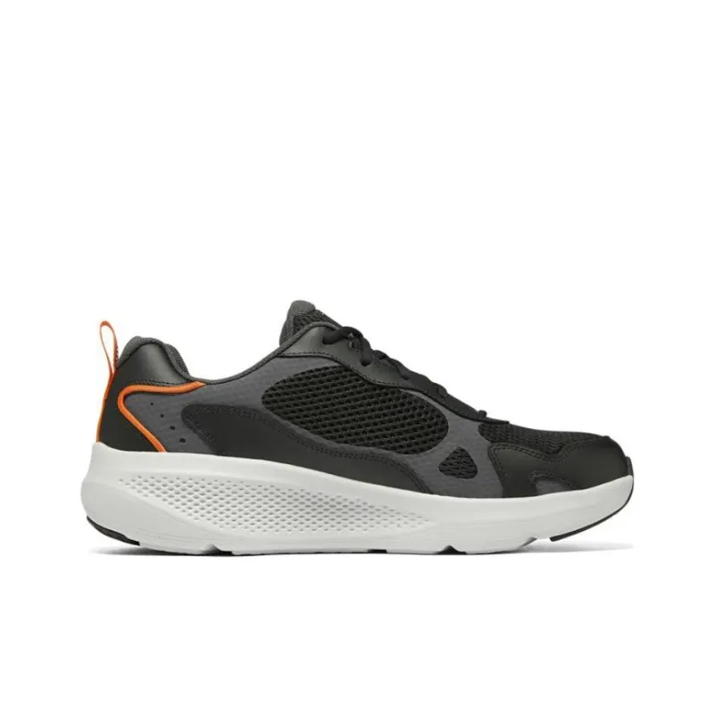 Skechers GO RUN Elevate Running Shoes Men Low Top Black/Orange-1