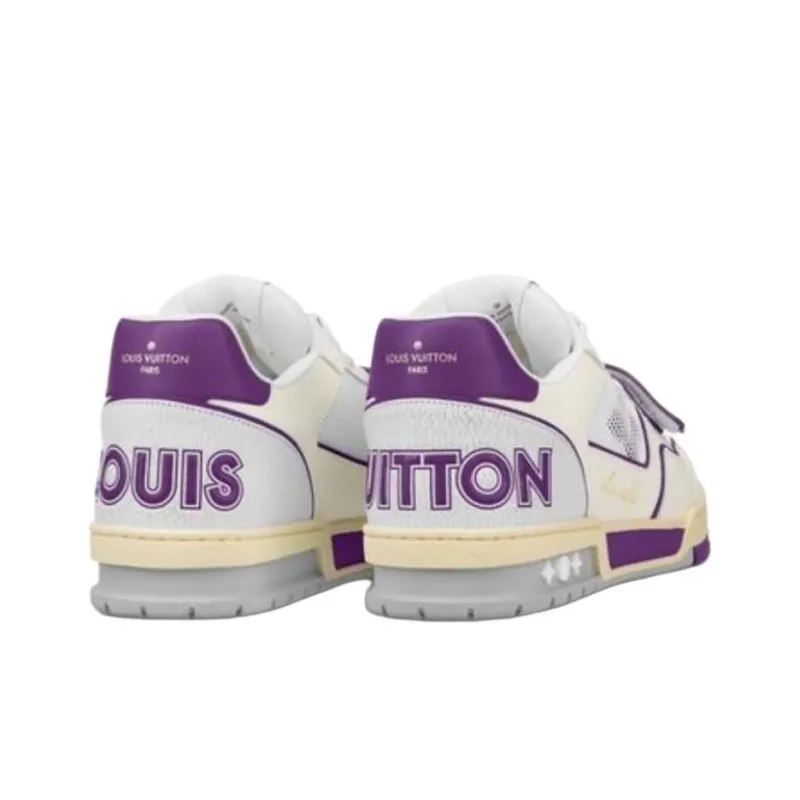 LOUIS VUITTON Lv Trainers 'Purple Mesh'-3