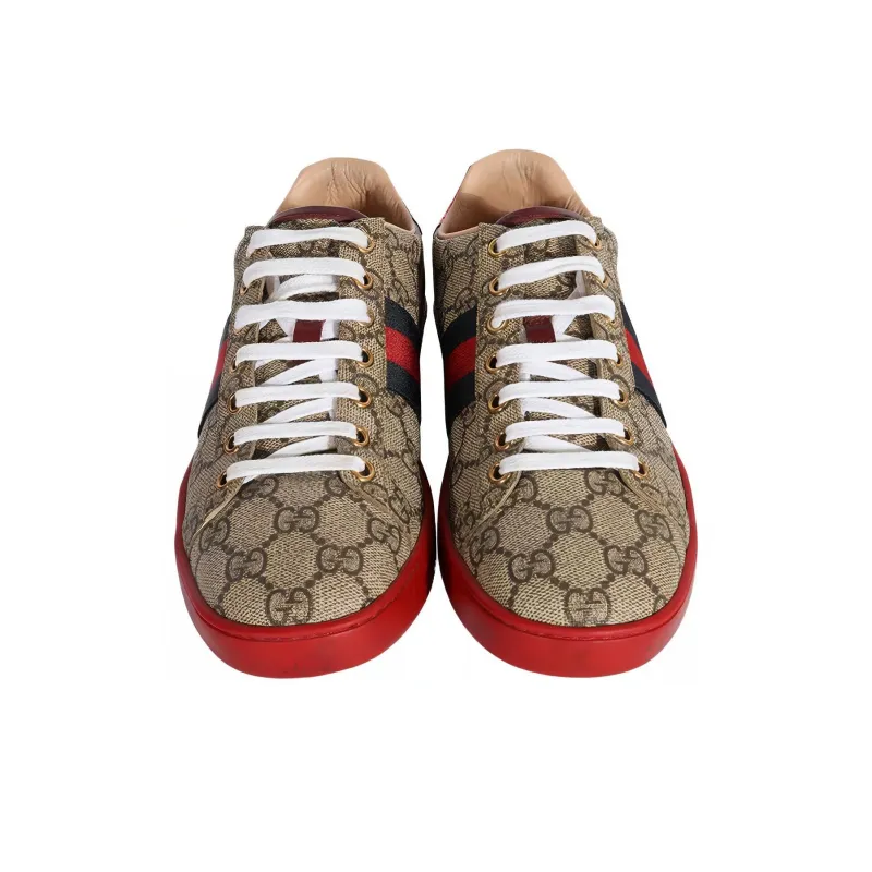 GUCCI Women's Ace Gg Supreme 'Brown' Women's-2