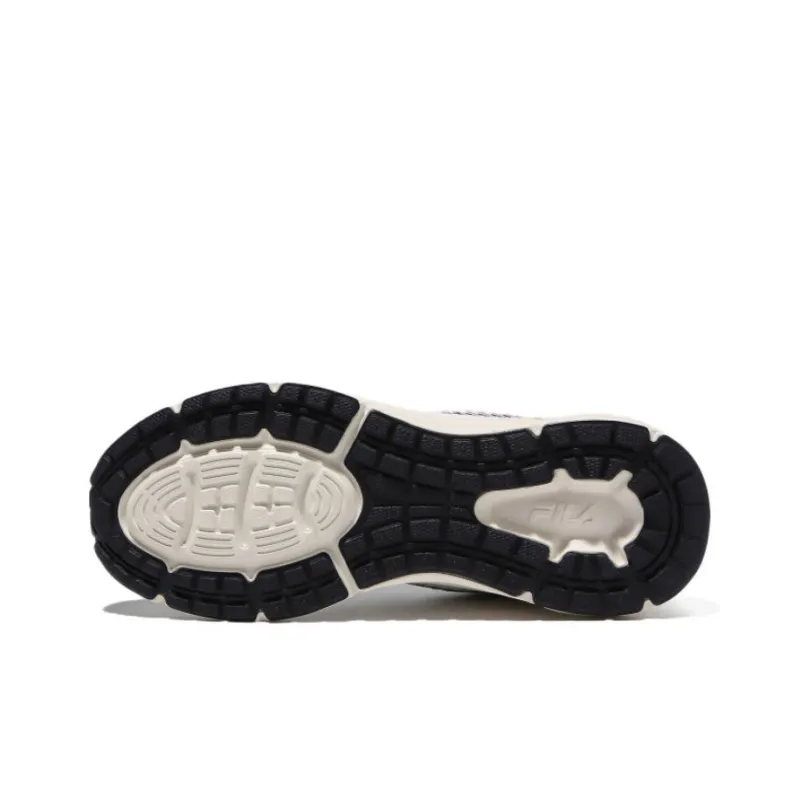 FILA Rgb Flint Shock Absorbers With Slip Resistant Features Low Top Running Shoes Unisex White Korean Style-4