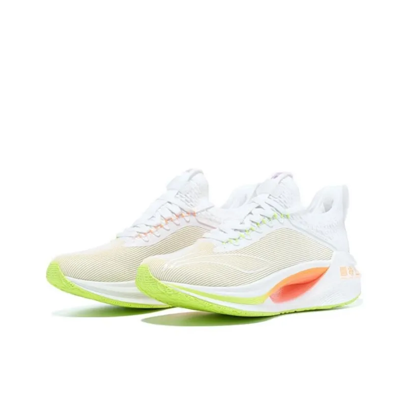 LiNing Jueying Essential Abrasion Resistant Breathable Low Top Running Shoes Men's White-2
