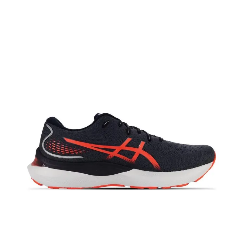 Asics Gel-Cumulus 24 Durable Breathable Low-Top Running Shoes Black Orange White-1