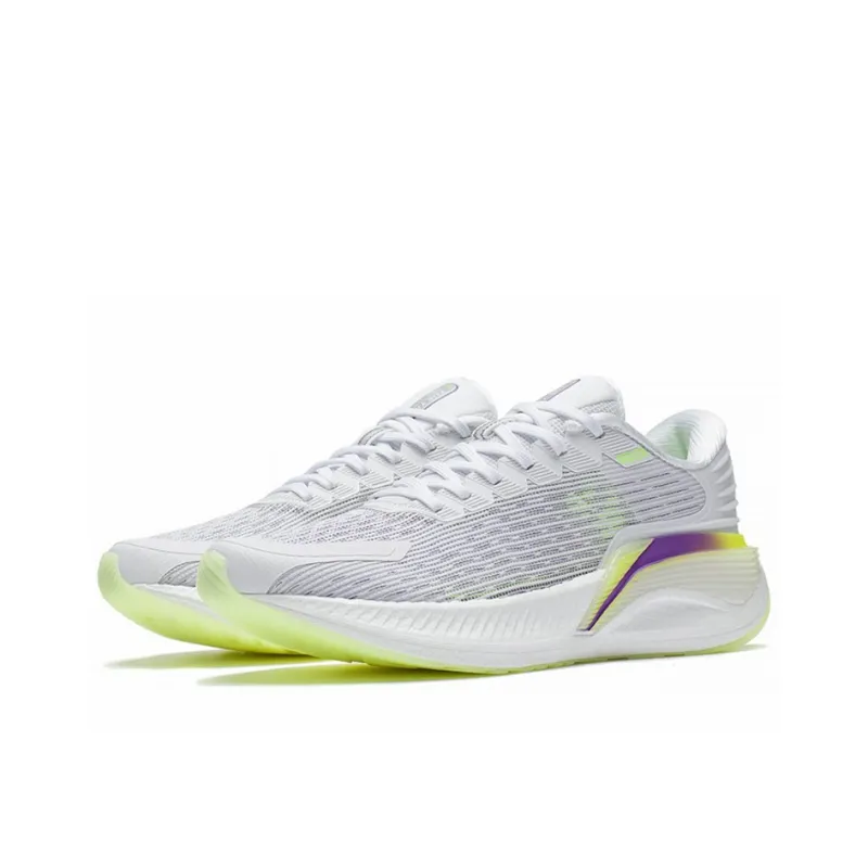 LiNing Yueying 2.0 Pro Cushioning Reflective Rebound Low Top Running Shoes Women's Standard White-2