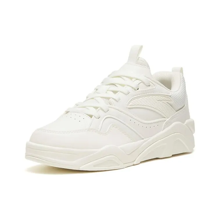 Anta Flame 3.0 Non slip Lightweight Low Top Skateboard Shoes Men's White-2