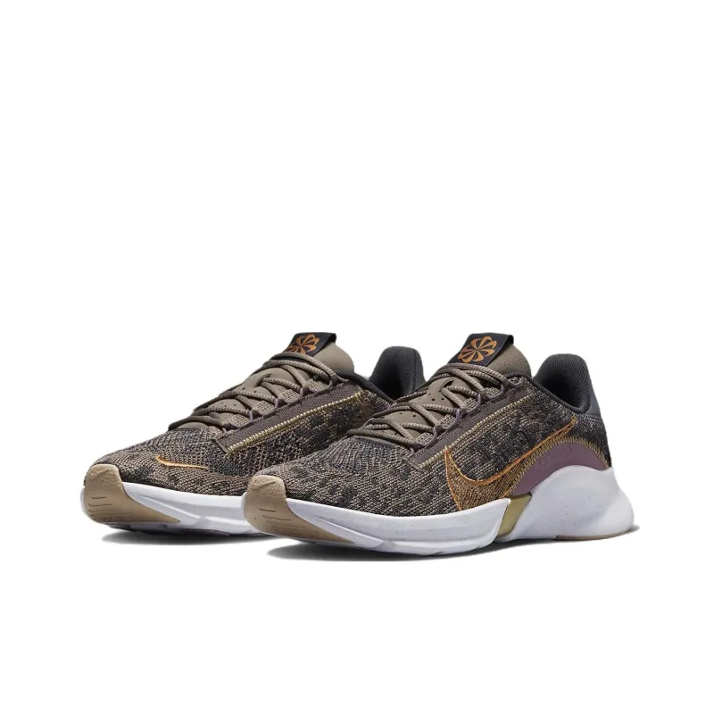 Nike SuperRep Go 3 Next Nature Flyknit Premium 'Olive Grey Metallic Copper' Women's-2
