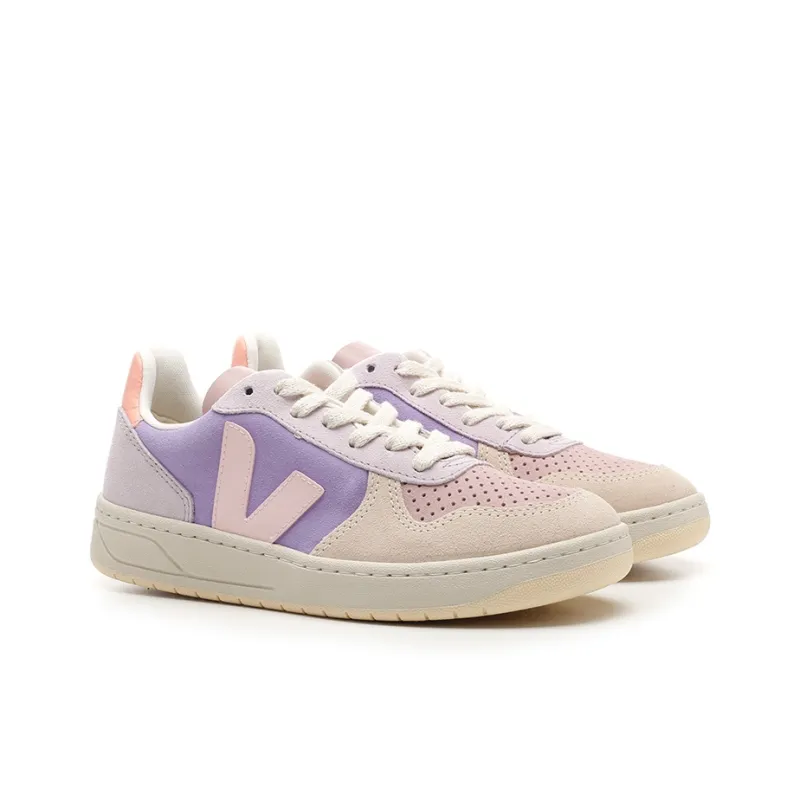 VEJA V 10 Lace Up 'Light Purple Pink' Women's-2