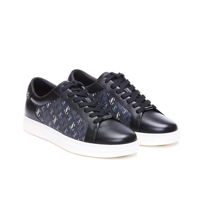 Jimmy Choo Rome Stylish Skateboarding Shoes Men's Black-2